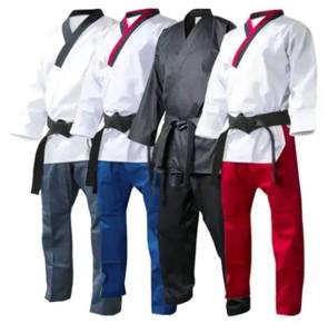 Uniformes de Taekwondo personnalisés, durables et légers avec logo frontal, 100% coton, fabriqués par Eoin Winston Sports Sialkot Pakistan - Product Image 2