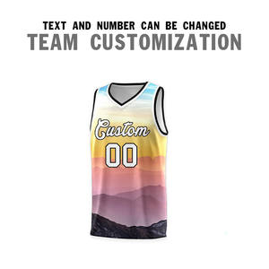 Ensemble uniforme de basketball pour hommes à col en V, maillot et short de basketball personnalisés avec logo d'équipe, équipement d'entraînement sportif de basketball - Product Image 4