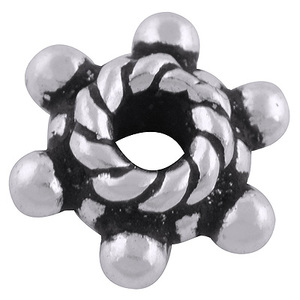Handmade 925 Sterling <b>Solid</b> <b>Silver</b> Wheel Spacer Beads for Jewelry Making <b>Necklace</b> Bracelet Findings - Product Image 2
