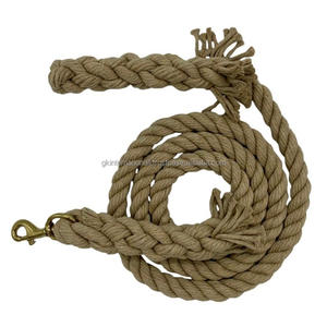 Mejor venta al por mayor precio trenzado a mano suave cómodo algodón cuerdas de plomo y accesorios de equitación - Product Image 3