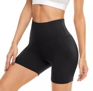 Premium Women's Fitness Shorts with Custom Logo Stretch Waistband and Breathable Fabric Construction - Product Image 2