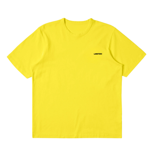 T-shirt à manches courtes jaune pour homme Lanisters, col rond, coupe classique, jersey de coton, imprimé lettres, logo sur le devant - Product Image 1