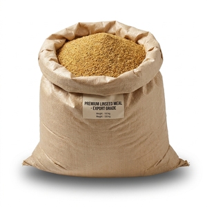 Farine de lin biologique pour l'alimentation des poissons, adaptée à la production de granulés par extrusion et aux lignes de mélange d'aliments pour l'alimentation du bétail - Product Image 1