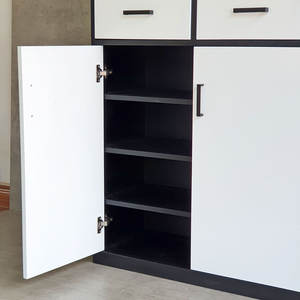 Mueble zapatero moderno de madera para la sala de estar, mobiliario interior para apartamentos y hoteles, condominios... Hecho en Vietnam. - Product Image 4