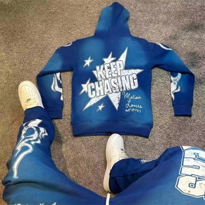 Ensemble de survêtement d'hiver personnalisé pour femme avec logo, hauts longs, crop top, shorts, pantalon à capuche décontracté avec poches non tissées, collection basique - Product Image 2