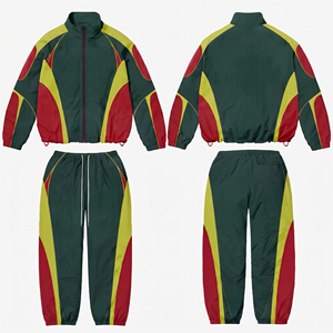 Ensemble deux pièces coupe-vent léger pour homme : veste de sport et pantalon de jogging pour la course, le fitness et l'entraînement en extérieur – Personnalisation OEM - Product Image 3