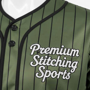 Ensemble d'uniformes de baseball personnalisés de haute qualité pour hommes, 100 % polyester, broderie personnalisée, marque sur mesure - Product Image 4