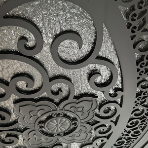 Royal Luxury Traditional Wrought Iron Entry Door Arched Design <b>Swing</b> Style Exterior Metal Double Doors Anti Theft Water - Product Image 4