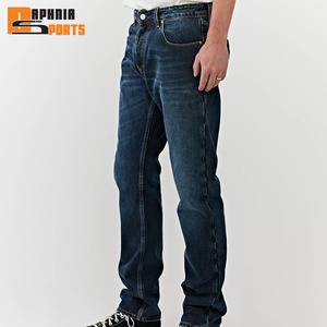 Nouveau style de jeans en denim délavé à la mode pour hommes, fabricant OEM, coupe slim, sur mesure, pantalon en denim pour hommes - Product Image 2