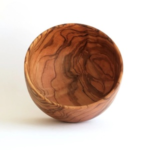 Bol en bois d'olivier fait main et écologique - Design rustique durable pour les collations, les salades et le service en cuisine à la maison - Product Image 5