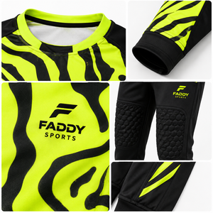 Ensemble d'uniformes de gardien de but rembourrés professionnels, maillot et pantalon de football personnalisés par sublimation, respirants et protecteurs - Product Image 4