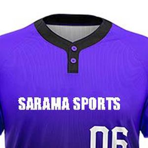 Conjuntos de Camisetas de Béisbol Personalizadas con Rayas Impresas, 100% Poliéster, Transpirables, que Absorben la Humedad, de Secado Rápido, Uniformes Profesionales de Softbol - Product Image 4