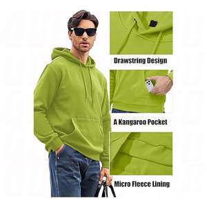 Sudaderas con Capucha Personalizadas al por Mayor, de Algodón Grueso, con Impresión Puff Personalizada, de Alta Calidad, Nuevo Diseño, Sudaderas de Moda para Hombre con Impresión Degradada - Product Image 3