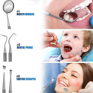 Kit Dental Manual de Alta Calidad para Blanqueamiento Dental, Espejo, Pinzas, Set Básico de Examen Dental, CE ISO, Marca Grip Surgical - Product Image 4