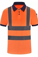 Polo de sécurité haute visibilité réfléchissant pour homme, jaune, manches courtes, uniforme de travail toutes saisons, usage de garde, autres matériaux