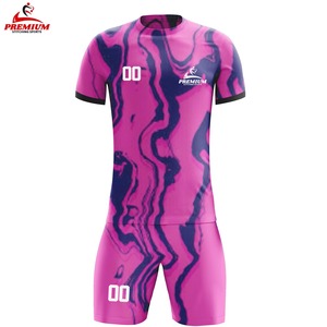 Uniforme de Fútbol Transpirable de Manga Corta con Logotipo OEM, Color Sólido, Tela 100% Poliéster, Calidad Premium para Hombre, Personalizado - Product Image 1
