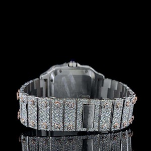 Reloj de Estilo Hip Hop con Diamantes de Imitación para Hombre, Venta al Por Mayor, Ideal para Minoristas de Moda, Fiestas y Regalos - Product Image 4