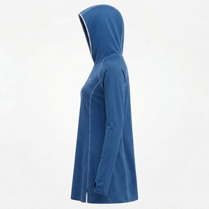 Women Modest Muslim Swim <b>Full</b> Coverage <b>Hijab</b> Solid Color Windproof & Quick Dry Swimwear Modest Swimming Top - Product Image 3