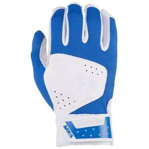 NOFA INDUSTRIES White Leather Batting Glove Right Hand Breathable <b>Hook</b> And Loop Closure Unisex Adult Training - Product Image 5