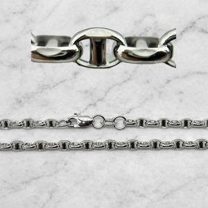 G750 UBS สร้อยข้อมือโซ่ทองคำขาว 18K โอเชี่ยนเชน 45 ซม. 4.82 กรัม - Product Image 2