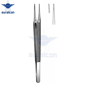 Pinzas de Sutura Microquirúrgicas de 12 cm / 4-3/4 Pulgadas, Rectas, con Punta Fina de 0.3 mm, Instrumento Microquirúrgico de Acero Inoxidable para Trabajos de Precisión - Product Image 3