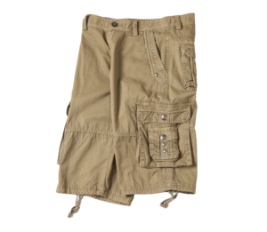 Shorts cargo pour hommes de haute qualité avec logo personnalisé, shorts décontractés d'été 100% coton, multi-poches, motif uni, OEM - Product Image 4
