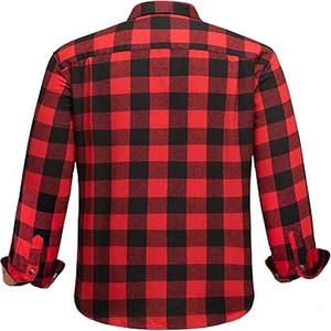 Chemise en flanelle pour homme à prix de gros, dernier style, très vendue, anti-plis, matériau durable, entièrement personnalisable - Product Image 3