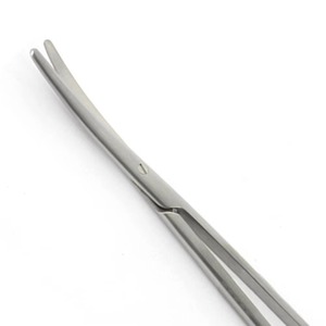 กรรไกรเมทเซนบาุม ขนาด 14 ซม. 16 ซม. 18 ซม. แบบโค้งและแบบตรง ผลิตจากเหล็กกล้าไร้สนิมสำหรับผ่าตัด ใช้ซ้ำได้ ทนความร้อนสูง - Product Image 2