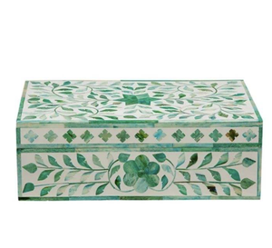 Luxury Bone Inlay Wooden Rectangle Jewelry <b>Boxes</b> Modern Royal Artisans <b>Collection</b> Premium Jewelry Protection - Product Image 5