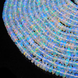 Cuentas Redondas Lisas de Ópalo Etíope Natural de Calidad AAA, 3-5 mm, 16 Pulgadas, para la Fabricación de Joyas - Product Image 5