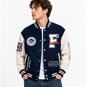 Veste de sport en tricot respirant pour homme, bleu marine, manches longues, col rabattu, pour l'hiver - Product Image 1