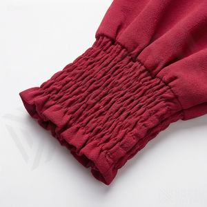 2025 OEM Kimono Abaya pour femmes musulmanes, en tissu polyester épais, doux et très extensible, col en V, manches longues, pour fêtes, Ramadan, mariages - Product Image 5