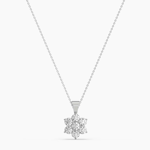 จี้เพชรทรงปรินเซสคัท 14KT ทองคำ พร้อมสร้อยคอ - Product Image 2