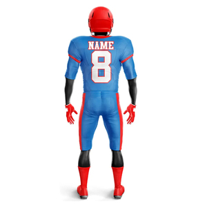 Vêtements de sport en gros pour équipes : Maillot de football américain rembourré et ajusté pour l'entraînement, faible MOQ, kits de club entièrement imprimés, ensemble uniforme de football américain - Product Image 2