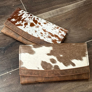 กระเป๋าสตางค์หนังวัวแท้แบบใหม่สำหรับผู้หญิงกระเป๋าสตางค์แบบสั่งทำความจุเยอะมีช่องใส่บัตรหลายช่อง - Product Image 4