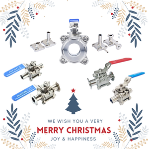 Promoción de Temporada, Válvulas de Bola Sanitarias Manuales de 1'' con Certificación ISO, SS316/SS333L, Sellado de PTFE para Gas/Agua/Aceite, Directo de Taiwán - Product Image 1