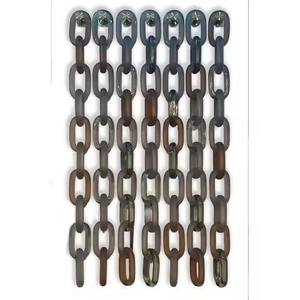 Colorful <b>Resin</b> Chain Links Artistic Sculpture Modern Fashion Decor Gradient Irregular Shape Statement Wall Art Handmade Handmade - Product Image 2