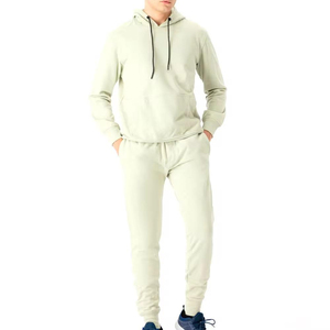 Unisex Custom Men's <b>Pullover</b> <b>Jumper</b> Sweatpants and Hoodie Set Printed Casual Tracksuits for Winter Workout with OEM ODM - Product Image 2