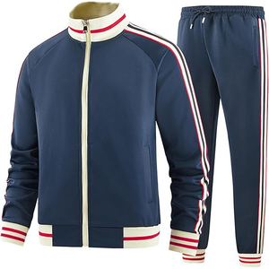 Antimicrobial Fabric Treatment Odor Resistant Two Piece Set With Zip Front Jacket Jogger Style <b>Pants</b> Team Sports Tracksuit - Product Image 3