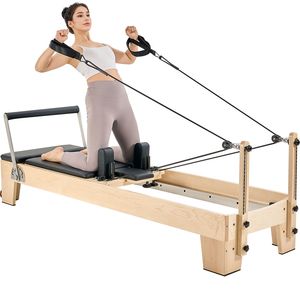 Machine de Pilates Reformer en bois à double résistance avec ressorts, équipement d'entraînement pour la maison et le studio - Product Image 2