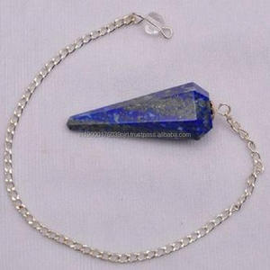 Venta al por mayor artesanía de cristal de piedra natural piedra curativa Aventurina amarilla facetada piedra preciosa radiestesia chakra Reiki péndulo - Product Image 6