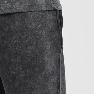 Pantalones Cortos Casuales con Lavado Ácido para Hombre, Talla Grande, Nueva Tendencia, 100% Algodón de Alta Calidad - Product Image 4
