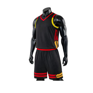 Uniforme de Baloncesto sin Mangas de Primera Calidad, 100% Poliéster, con Colores en Contraste, Tallas Grandes, Personalizable para Equipos, Producto Popular - Product Image 5