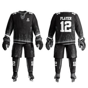 Uniforme de hockey sur glace de qualité supérieure pour hommes, fabriqué au Pakistan, vêtements d'entraînement en ensemble, prix de gros pour adultes - Product Image 1