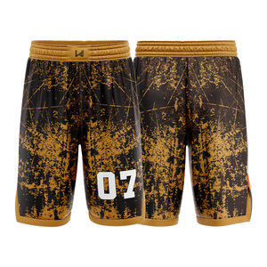 Pantalones Cortos de Baloncesto Personalizados de Alta Calidad con Logotipo del Equipo en la Parte Delantera, Tallas Grandes, Transpirables, de Secado Rápido, Ecológicos, 100% Poliéster Malla - Product Image 1