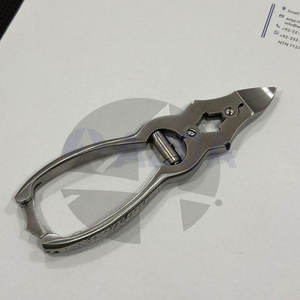 Coupe-ongles professionnel pour pédicure, double action, acier inoxydable, coupe-ongles, calibre, outil de soin des pieds robuste - Product Image 1