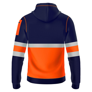 Sweat-shirts de sécurité pour hommes avec logo et taille personnalisés, vêtements de travail standard haute visibilité, pull à col rond, robuste, nouveau design simple - Product Image 2