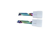 Fraise à queue courte en carbure 16 mm à une dent avec revêtement, outil de fraisage carré pour aluminium et bois, usinage CNC