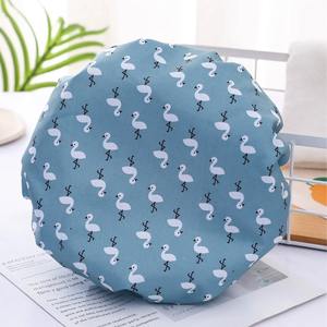 Bonnet de Douche Double Couche, Réutilisable, Imperméable en PVC pour Femme, Protection Écologique des Cheveux pour la Douche, la Cuisine et le Sommeil - Product Image 4