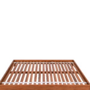 Base de cama de material duradero, tamaño Queen, modelo BD-23, hecha de madera de teca maciza de Indonesia. - Product Image 6